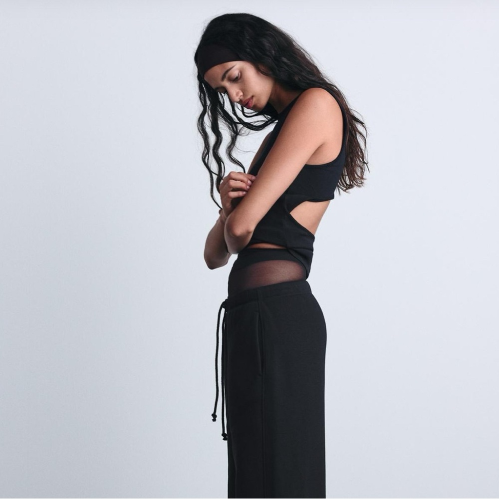 Chic Black Cutout Top